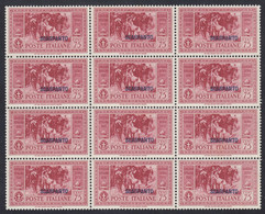 1932 Blocco Di 12 Valori Sass. 22 MNH** Cv 1680 - Egeo (Scarpanto)