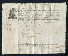 Connaissement - Lettre De Voiture Ou De Roulage An 8 - Cannes Pour Agde (Hérault) - Bill Of Lading - ... - 1799