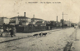 MALAKOFF  Rue De L' Egalité Vue De Caiffa Animée - Malakoff