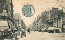 PARIS XVIII° - RUE DE LA CHAPELLE - édt; PPC N° 281 - TRES BON ETAT. - Arrondissement: 18