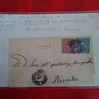 LETTRE SANLUCAR POUR RIVADEO 1876 - Briefe U. Dokumente