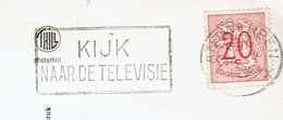 Belle Flamme "Kijk Naar De Televisie" (Regardez La Télévision) Sur CP Multivues Antwerpen Zoo (vers 1960) - Vlagstempels