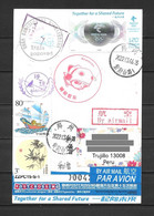 China Card , Beijing 2022 Winter Games Stamp + Skeleton , Train & Postmarks - Invierno 2022 : Pekín