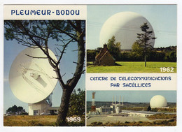 CPSM Multivues Pleumeur Bodou Côtes D' Armor Centre Télécommunications Par Satellites Radome éditeur Jos Le Doaré - Pleumeur-Bodou