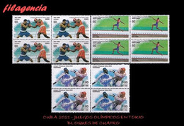 CUBA. BLOQUES DE CUATRO. 2021-11 JUEGOS OLÍMPICOS EN TOKIO - Unused Stamps