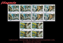 CUBA. BLOQUES DE CUATRO. 2021-15 HOMENAJE AL HISTORIADOR DE LA CIUDAD DE LA HABANA EUSEBIO LEAL SPENGLER - Unused Stamps