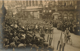 Bruxelles Carte Photo // Fete Infanterie Française Corps Musique 19?? - Fêtes, événements