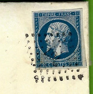 1861 TIMBRE EMPIRE Sur LETTRE ENTETE CHARBONNIER CHATEAU DU LOIR SARTHE   Pour Mr Doré Maître De Forges Le Mans B.E. - 1849-1876: Période Classique