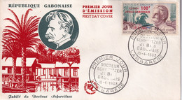 Gabon - Schweitzer -  Enveloppe 1er Jour - Gabon (1960-...)