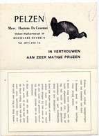 Kalender Calendrier 1969 - Pub Reclame Pelzen Heytens X De Craemer - Roeselare Beveren - Petit Format : 1961-70
