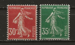 FRANCE: **, N° YT 360 Et 361, TB - 1906-38 Semeuse Con Cameo