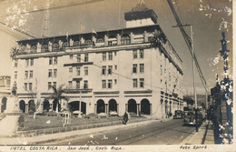 Real Photo  San José Hotel Costa Rica  American Cars Fifties  Radio La Voz De Costa Rica - Costa Rica