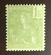 Indo-China Indochine 1904 1f Grasset Y&T 37 MNH - Unused Stamps