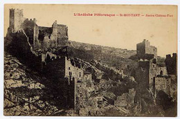 Lil413 CPA 07 Ardeche Pittoresque St Montant Ancien Château Fort  (non écrite) - Other Municipalities