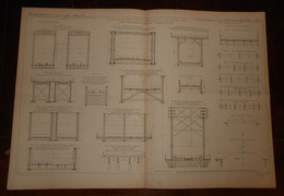Plan De L'étude Sur Les Ponts Métalliques Par M. J. Foy, Ingénieur Civil.1865. - Arbeitsbeschaffung