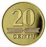 Lithuania -20 Centi 1999 Y - UNC - Lithuania