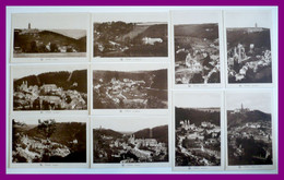 Lot De 10 Cp - CLERVAUX - Vue Générale - Château Panorama Abbaye St Maurice Sanatorium Saint - Edit. E. A. SCHAACK NELS - Clervaux