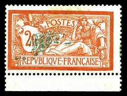 N°145f, 2F Orange Et Vert-bleu: Centre Déplacé, TB (signé Brun)  Qualité: *  Cote: 225 Euros - Unused Stamps
