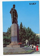 AK 051763 AZERBAIDJAN - Baku - Monument To Nizami Gianjevi - Azerbaigian