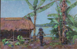 ! Alte Ansichtskarte Kolonialkriegerdank, Papua Neuguinea - Papua New Guinea