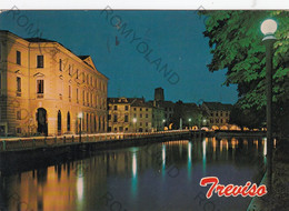 CARTOLINA  TREVISO,VENETO,NOTTURNO SUL SILE,RELIGIONE,STORIA,CULTURA,MEMORIA,IMPERO ROMANO,BELLA ITALIA,VIAGGIATA 1980 - Treviso