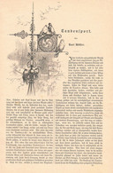 A102 1058 Taubensport Brieftaube Taube Brieftaubenzucht Artikel / Bilder 1887 !! - Sonstige & Ohne Zuordnung