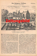 A102 1077 Proelß Stuttgart Lustgarten Schlossgarten Artikel / Bilder 1902 !! - Sonstige & Ohne Zuordnung