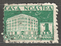 CASA NOASTRA CARAMIDA Solidarity For Pensioner House 1930 ROMANIA Charity Revenue TAX Label Cinderella Vignette - Fiscales