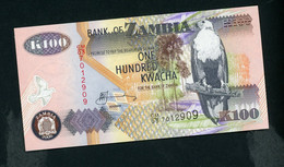 ZAMBIE : 100 KWACHA -  NEUF - Zambie