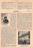 A102 1094 Gutenberg Gedenkblatt Buchdruck Artikel / Bilder 1900 !! - Otros & Sin Clasificación