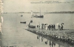 CHAUSEY - Embarquement Des Passagers Pour Grandville (carte Vendue En L'état). - Andere & Zonder Classificatie