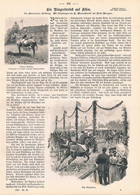 A102 1109 Fritz Bergen Alsen Als Ringreiterfest Pferdesport Artikel / Bilder 1897 !! - Other & Unclassified