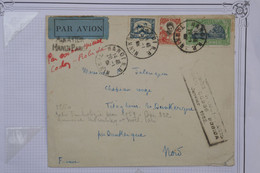 C INDOCHINE   BELLE LETTRE RARE  1932  PARIS  POUR DUNKERQUE FRANCE +RECORD GRIFFE CODOS RODIBA +++++AFF. PLAISANT - Luchtpost