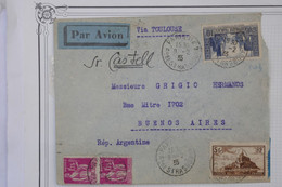 AH1 FRANCE  BELLE LETTRE RARE  1935  PARIS  POUR BUENOS AIRES ARGENTINA+SIGNEE DU PILOTE  CASTELL++++++AFF. PLAISANT - 1960-.... Lettres & Documents