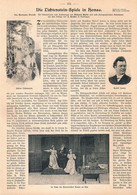 1114 Honau Lichtenstein Schloss Theater Artikel / Bilder 1901 !! - Theatre & Dance