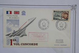 AH8 FRANCE  BELLE LETTRE 1969  PAR 1ER VOL CONCORDE ++A VOIR+ ++AFF. PLAISANT - 1960-.... Storia Postale