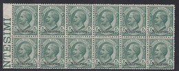 1912 Blocco Di 12 Valori BdF Sass. 2 MNH** Cv 180 - Egeo (Nisiro)