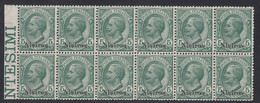 1912 Blocco Di 12 Valori BdF Sass. 2 MNH** Cv 180 - Ägäis (Nisiro)