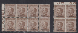 1912 Blocco Di 8 Valori AdF + Quartina Sass. 6 MNH** Cv 60 - Ägäis (Nisiro)