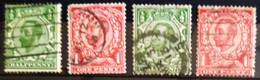 GRANDE-BRETAGNE                         N° 129/132                         OBLITERE - Used Stamps