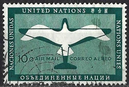 United Nations (New York) 1951 - Mi 13 - YT Pa 2 ( Plane And Gull ) Airmail - Airmail