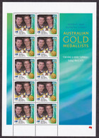 AUSTRALIA 2000 - Tom King & Mark Turnbull, Sailing Men's 470 - Australian Gold Medallist, Complete Sheet / As Is On Scan - Mint Stamps