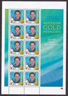 AUSTRALIA 2000 - Susie O'Neill, Swimming - Women's 200 M Freestyle - Australian Gold Medallist, Complete Sheet / As Is - Mint Stamps