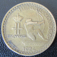 Monaco - Monnaie 2 Francs 1924 - 1922-1949 Louis II