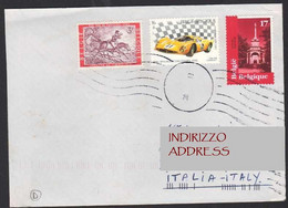 Belgique Belgie Italia 2019 Auto Car Ferrari 330P SPA Francorchaps Cavallo Horse Cheval Liege Postzegel Perron LET00265 - Cartas & Documentos