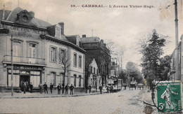 CPA. N° 39 - [59] Nord > CAMBRAI - L' Avenue Victor Hugo - Café Estaminet GOURDIN  Tampon Daté 1904 - BE - Cambrai