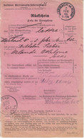 Württemberg - Marbach A. Neckar 1906 Rückschein F. Einschreiben N. USA - Wurttemberg