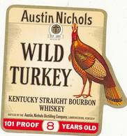 651 / ETIQUETTE BOURBON WHISKEY   -AUSTIN NICHOLS  WILD TURKEY - Whisky