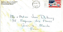 1976 - Lettre De TUCSON Pour La France -  Tp Yvert N° 84 - Marcofilie