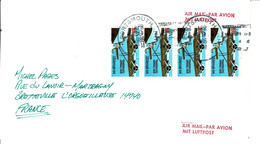 1986 - Lettre Avec Cachet "PORTHMOUTH N.H." Pour La France - Tp N° 109 -  Cut Of The Envelope On The Left - Postal History